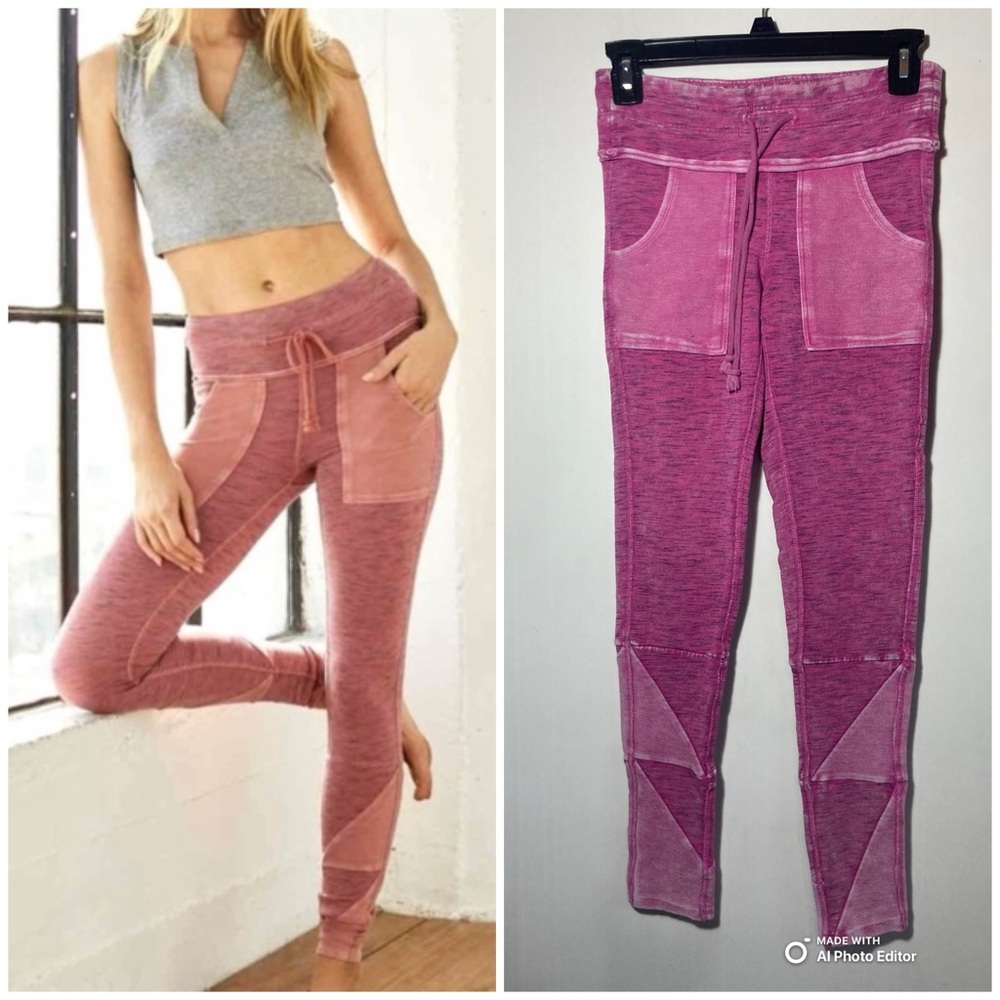 Free People Movement Kyoto Leggings Two-Toned Sweatpant/Leggings Size XSmall